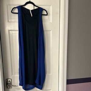 RACHEL Rachel Roy Black and Blue Mini Dress